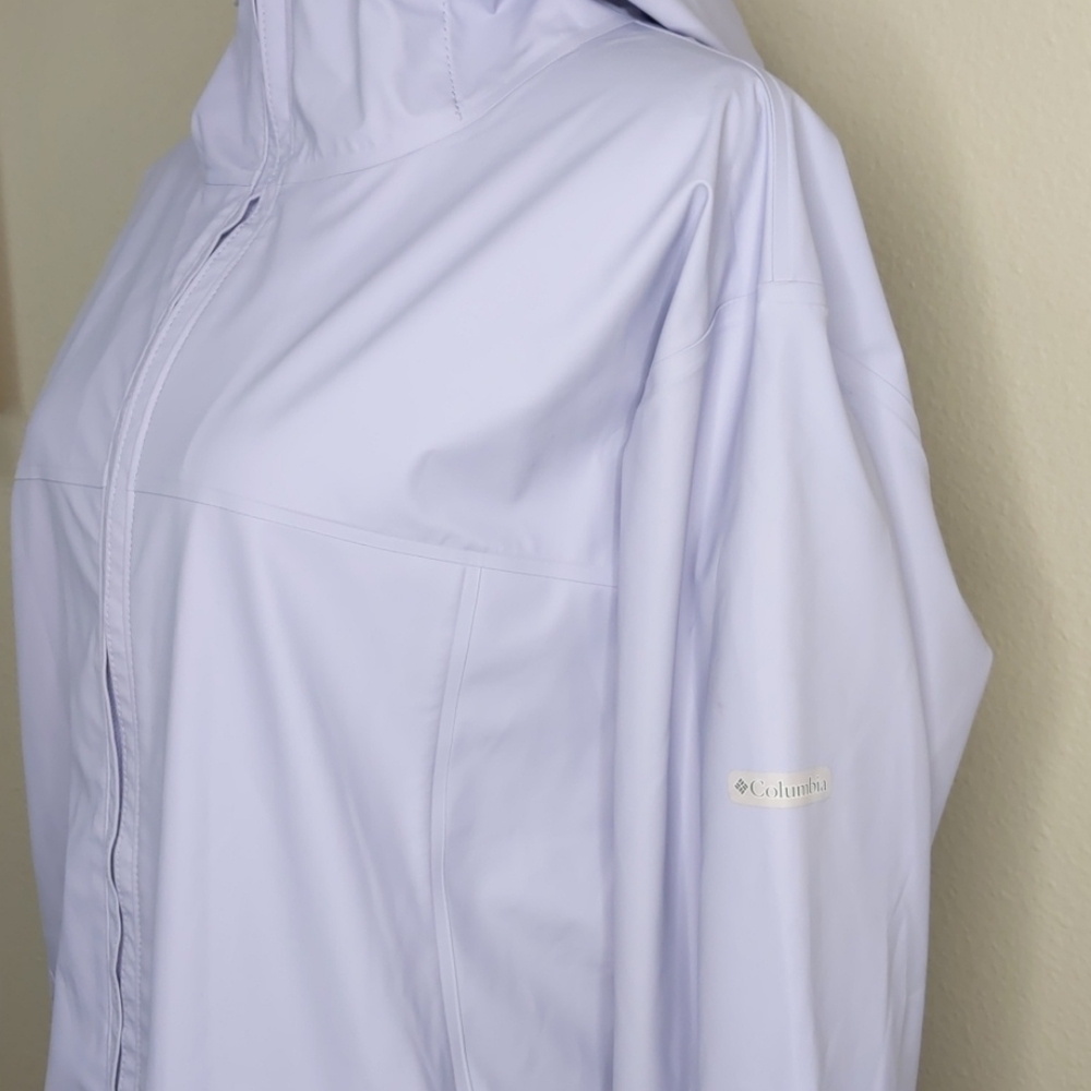 Columbia waterproof rain jacket EUC XL lilac - Picture 2 of 6
